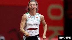 Белорусская легкоатлетка Кристина Тимановская на Олимпиаде в Токио. 30 июля 2021 