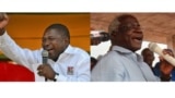 Filipe Nyusi, Frelimo e Afonso Dhlakama, Renamo.