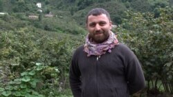 Iskender started picking hazelnuts when he was 15, now 30 he runs a team of pickers, but regrets having to leave his home in Turkey’s predominantly Kurdish region to work in the hazelnut fields. (D. Jones/VOA)