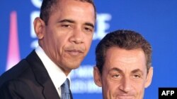 Барак Обама и Николя Саркози.