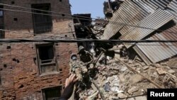 Des ruines à Bhaktapur, au Népal (Reuters)