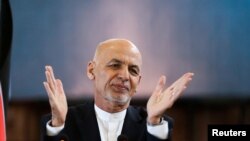 Presiden Afghanistan Ashraf Ghani di Kabul, 21 Maret 2021. (REUTERS/Omar Sobhani)