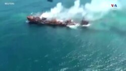 Քիմիական նյութեր տեղափոխող բեռնատար նավը խորտակվում է Շրի Լանկայում