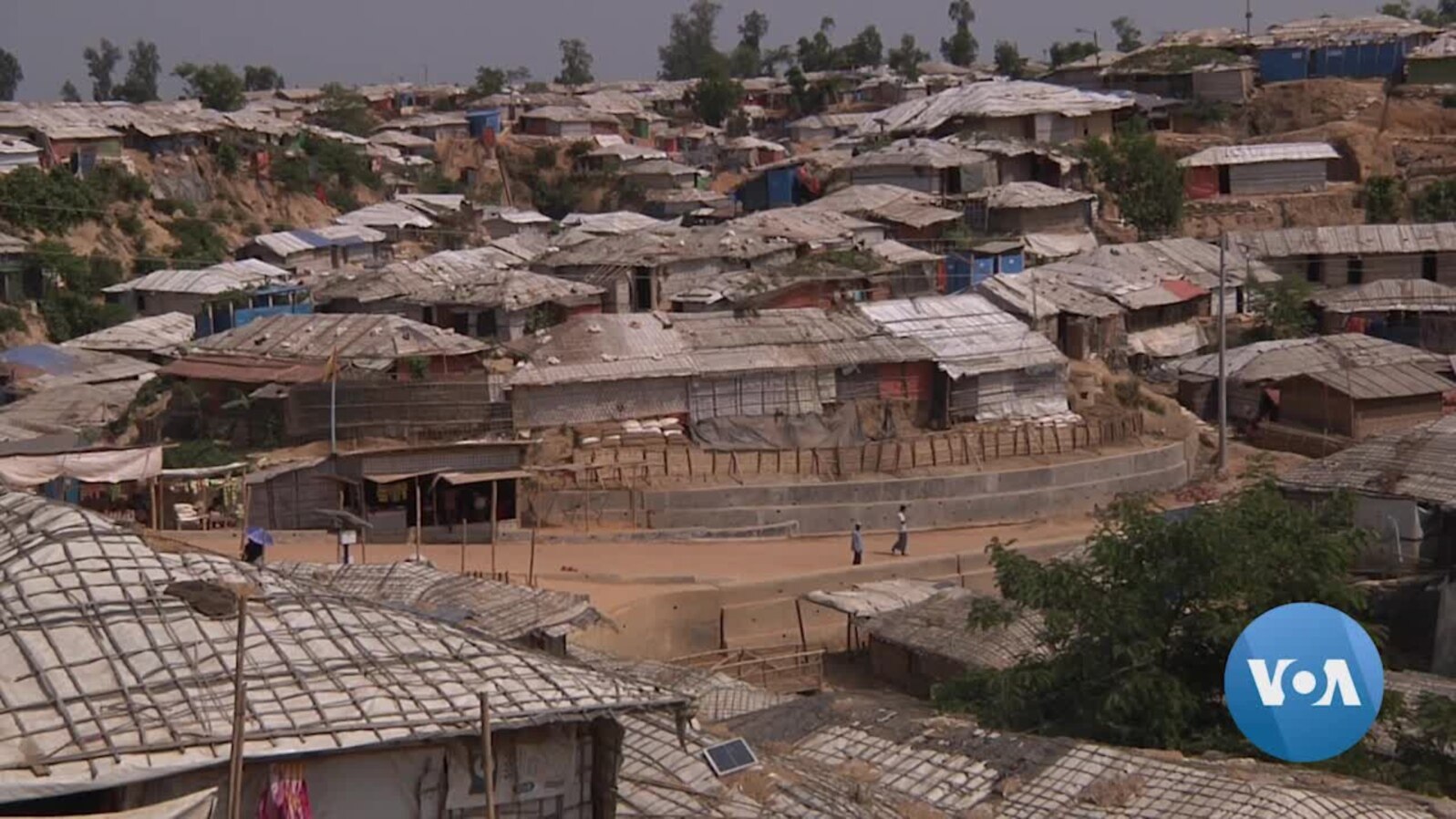United Nations aid workers say the Rohingya refugee camps in Bangladesh are at risk of landslides and floods with the cyclone season underway and the monsoon set to begin next month. The aid workers cite erosion and other problems.