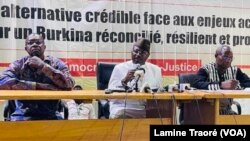 Une partie du présidium au 8e congrès du CDP, Ouagadougou le 19 décembre 2021.