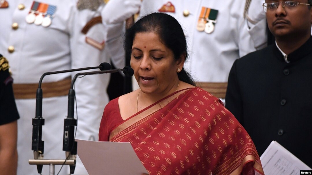Menteri Keuangan India Nirmala Sitharaman di Istana Presiden di New Delhi, India, 3 September 2017. (Photo: Reuters)