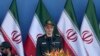 Kepala staf angkatan bersenjata Iran Mayor Jenderal Mohammad Bagheri menyampaikan pidato dalam sebuah acara parade militer di luar Teheran pada 21 September 2016. 