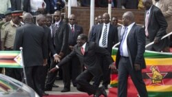 ZimPlus: Mugabe Stumbles, Falls Down At Harare Airport, Wednesday, February 4, 2015