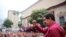 Venezuela's President Nicolas Maduro gestures as he arrives for a rally with supporters in Caracas, Nov. 7, 2017. 