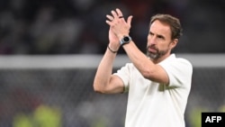 FILE - England's head coach Gareth Southgate reacts after the UEFA Euro 2024 final football match between Spain and England at the Olympiastadion in Berlin on July 14, 2024.