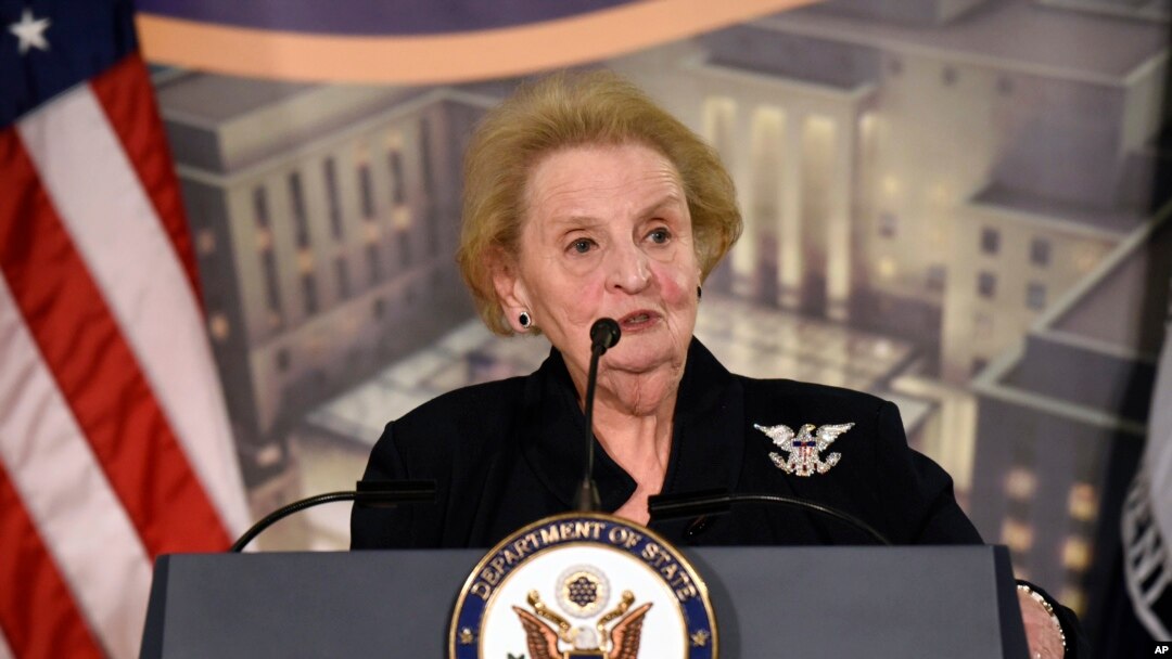 მადლენ ოლბრაიტი, 2017 წელი.