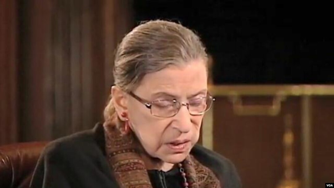 Ruth Bader Ginsburg, Hakim Agung Amerika (foto: dok).