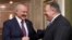 Госсекретарь США Майк Помпео и президент Беларуси Александр Лукашенко в Минске 1 февраля 2020 года.