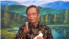 Menko Polhukam Mahfud Md saat memberikan keterangan pers secara daring, Selasa (2/2/2021) (Foto: YouTube Kemenko Polhukam RI)