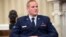 FILE - Air Force Airman 1st Class Spencer Stone sits in the Oval Office of the White House during a meeting with President Barack Obama in Washington, Sept. 17, 2015.