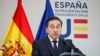 ARCHIVO - El ministro de Asuntos Exteriores de España, José Manuel Albares, en una conferencia de prensa en Bruselas, Bélgica, el 27 de mayo de 2024.