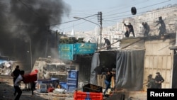 درگیری‌ها در نابلس میان فلسطینی‌ها و نیروهای اسرائيلی