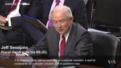 Sessions niega confabulación con los rusos