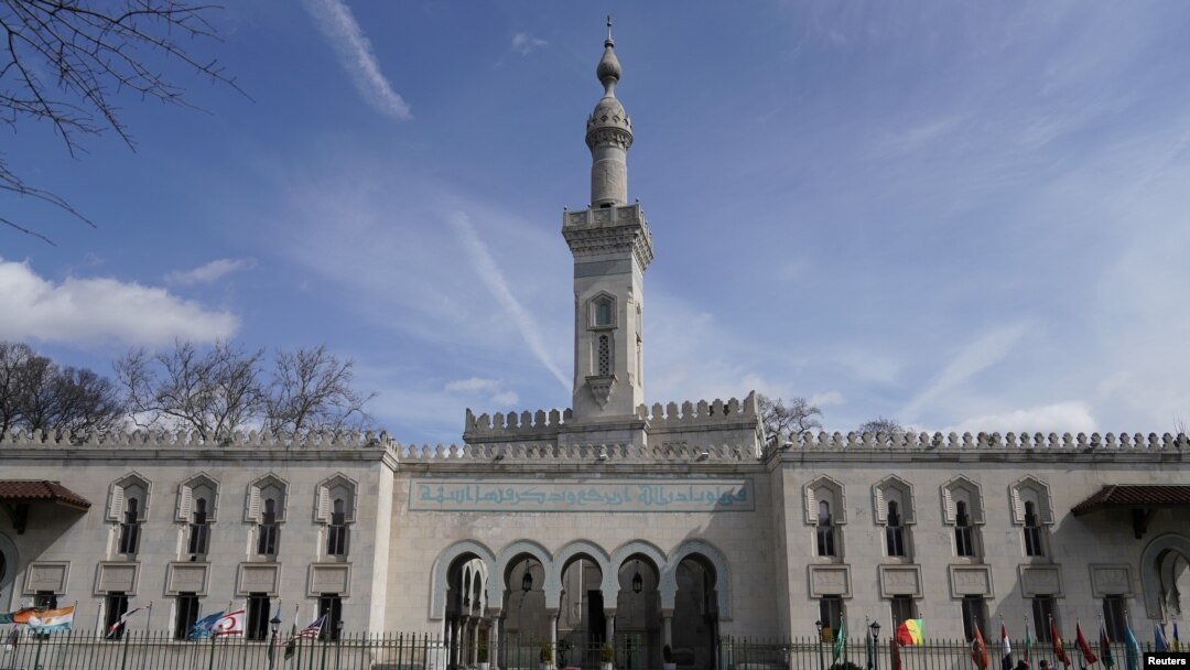 FILE - the Islamic Center of Washington in Washington is shown on March 15, 2019. The war in Gaza has shaken party loyalties of Muslims in the United States.
