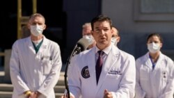 Donald Trump a fait une promenade autour de l'hôpital