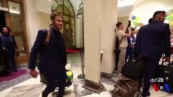 Mondial 2018: l'équipe du Brésil arrive en Russie (vidéo)
