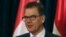 FILE - German Minister of Economic Cooperation and Development Gerd Mueller speaks during a news conference in Erbil, Iraq Jan. 27, 2016. 