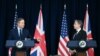 Міністр закордонних справ Великої Британії Девід Кемерон і держсекретар США Ентоні Блінкен у Державному департаменті США, Вашингтон, 9 квітня 2024 р. Mandel NGAN/AFP