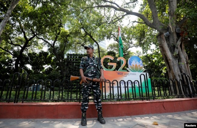 G20 zirvesi dolayısıyla başkent Yeni Delhi'de yoğun güvenlik önlemleri alındı