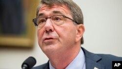 El secretario de Defensa de EE.UU., Ash Carter, testificó ante el Congreso, el martes, 1 de diciembre de 2015.