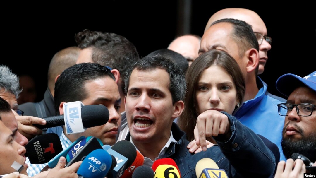 Lãnh đạo đối lập Juan Guaido, Tổng thống lâm thời tự xưng của Venezuela.