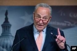 Senator Demokrat, Chuck Schumer di Gedung Capitol, Washington, D.C. (Foto: dok).