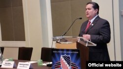 FILE - LULAC President Roger Rocha speaks at the group's National Legislative Conference and Awards Gala in Washington, D.C., Feb. 24, 2016. (Source - LULAC.org, photo by Luis Nuno Briones)