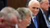 U.S. Vice President Mike Pence attends a bilateral meeting with Indonesia's President Joko Widodo (not pictured) in Singapore, Nov. 14, 2018. 