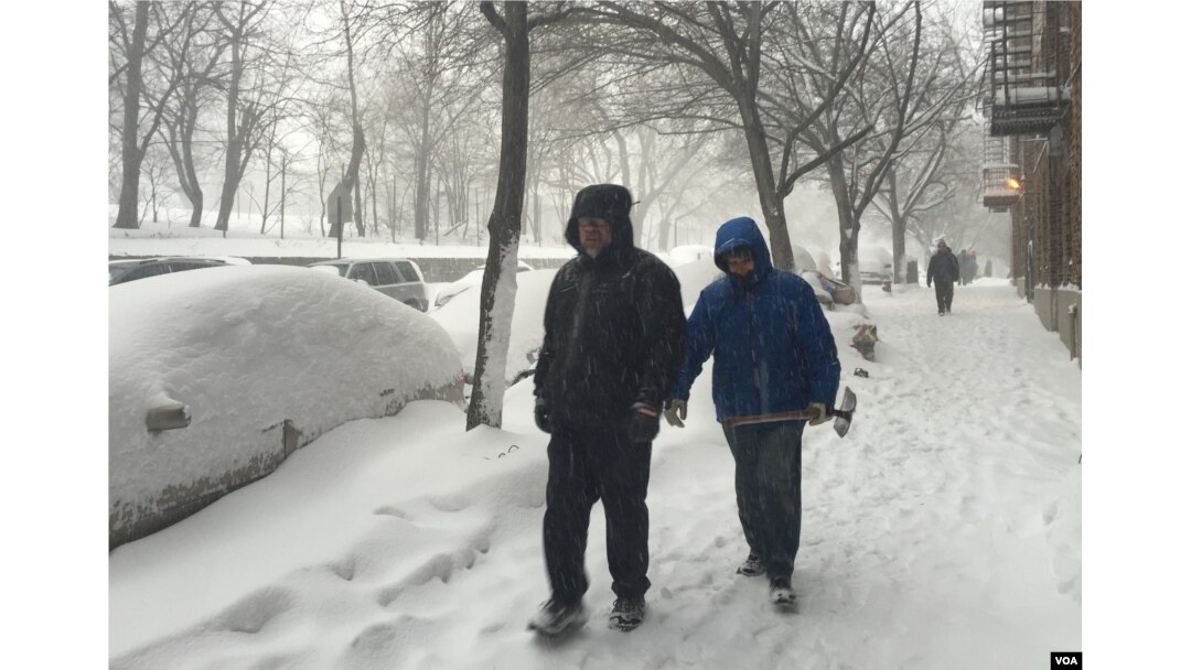 暴雪后的纽约