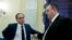 FILE - Veterans Affairs Secretary David Shulkin speaks with Sen. Jon Tester, D-Mont. (R), after testifying before the Senate Committee on Veterans Affairs on Capitol Hill, March 21, 2018, in Washington. 