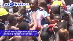 VOA60 Africa - Nigerian Schoolchildren Trapped in Collapsed Building