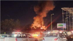 تصویری از انفجار ناشی از حملات هوایی در ایران (جمعه ۷ فروردین)