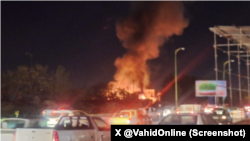 انفجار ناشی از حملات هوایی در کاشان ساعات اولیه جمعه ۷ فروردین