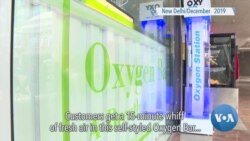 Gasping for Air, New Delhi Tries Out an Oxygen Bar 