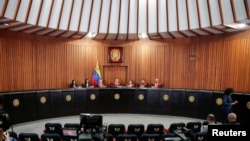 El Tribunal Supremo de Justicia (TSJ) en Caracas, Venezuela, durante una audiencia el 19 de diciembre de 2019.