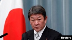 Menteri Luar Negeri Jepang Toshimitsu Motegi di Tokyo, Jepang, 11 September 2019. (REUTERS/Issei Kato/File Photo)