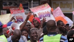 Zimbabwe Workers Demonstration