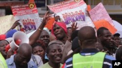 Zimbabwe Workers Demonstration