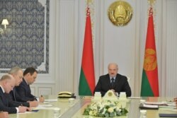 Belarusian President Alexander Lukashenko chairs a meeting on topical issues in Minsk, Aug. 12, 2020. (Credit: Andrei Stasevich/BelTA)