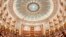 FILE - The interior of Romania's parliament building is seen in Bucharest, Romania, Oct. 10, 2011. 