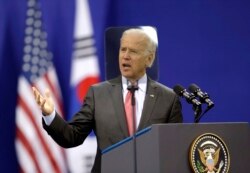 지난 2013년 12월 한국 서울을 방문한 조 바이든 부통령이 연세대학교에서 미국의 대 아시아 정책에 관해 연설했다.