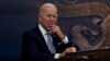 U.S. President Joe Biden receives an update on economic conditions at the White House