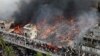 Fire Races Through Clothing Market in Bangladesh Capital