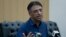 Pakistan's Finance Minister Asad Umar addresses a news conference in Islamabad, Pakistan, April 18, 2019. 
