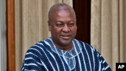 Shugaban Ghana John Dramani Mahama da yake fuskantar kalubale daga 'yan adawa 